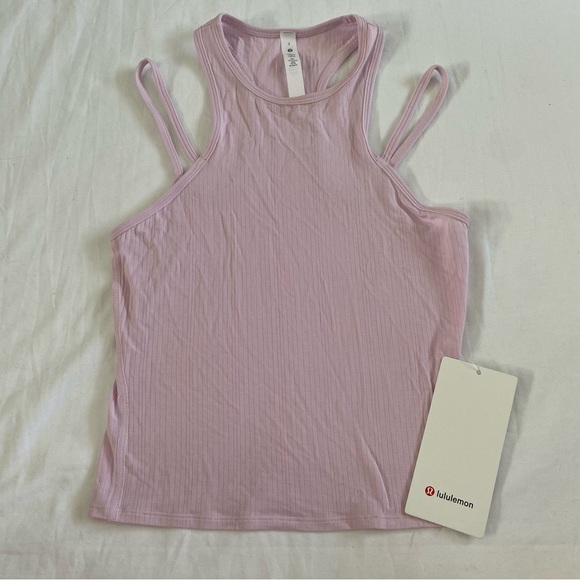 Lululemon Double-Strap Yoga Tank MEPK Meadowsweet Pink Women’s Size 2 - Picture 1 of 4